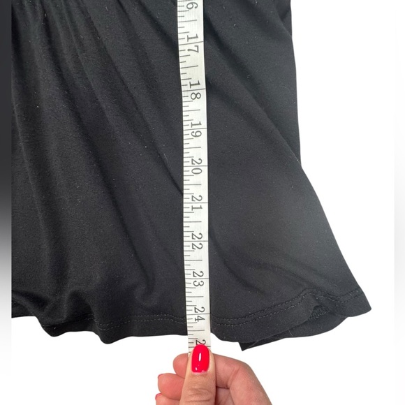 Torrid Women's Stretch Knit V-Neck Elastic Waist Detail Top Size 1X Black B05 - Picture 7 of 9